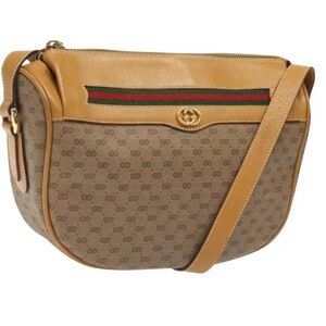 GUCCI Vintage Micro GG Supreme Web Sherry Line Bag PVC Rare Find EVC With COA